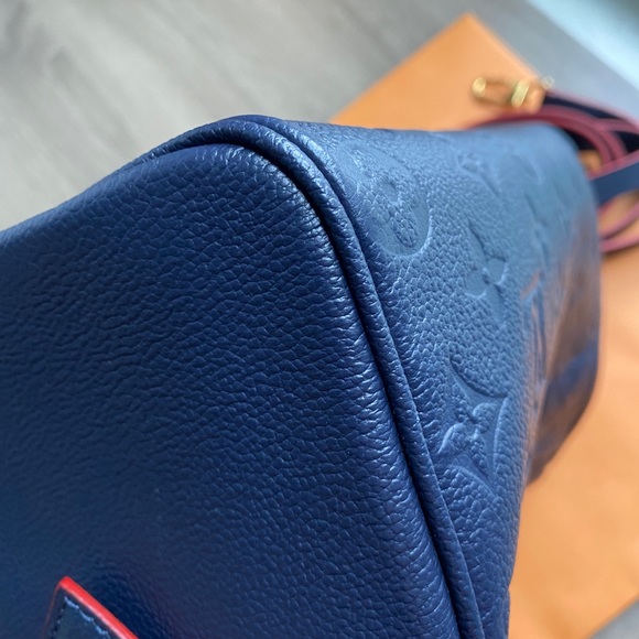 LV Speedy 25 Empreinte Marine Rouge - Picture 4 of 15